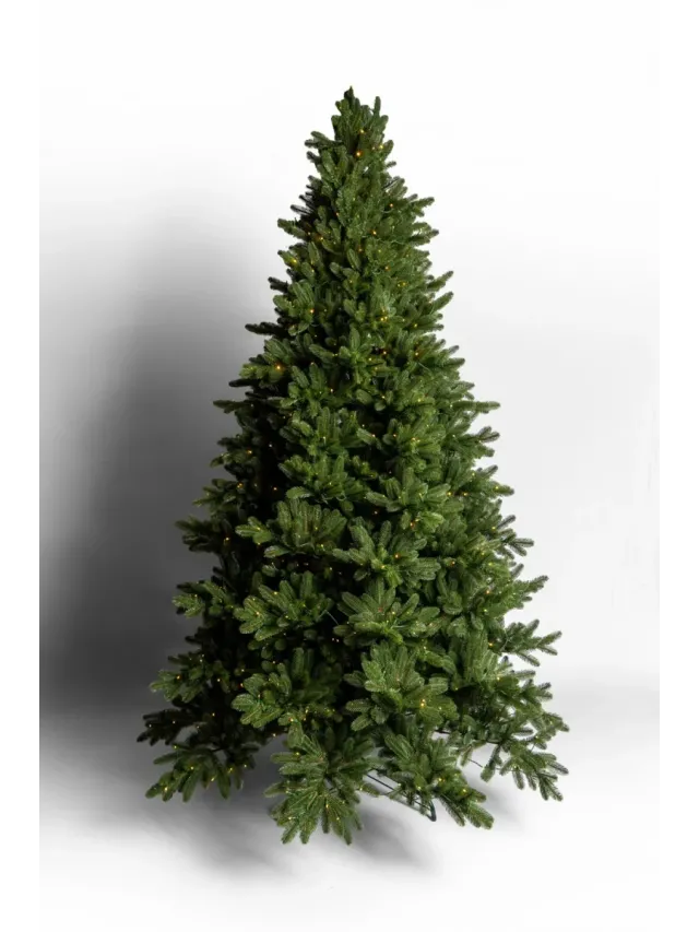 Brad artificial Norwegian Light 270 cm QC442, 1750 Ramuri 2D + 3D PE, Circumferinta Bazei 339 cm